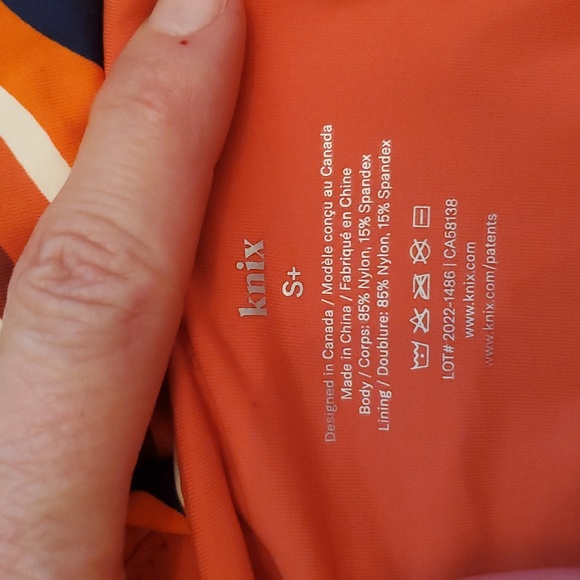 KNIX Deep V One Piece Swim Suit Heat Wave - Picture 8 of 9